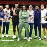 John Metchie III honored by Texans WRs with custom cleats