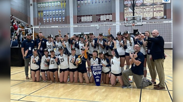 Oak Ridge HS girls volleyball team wins division championship