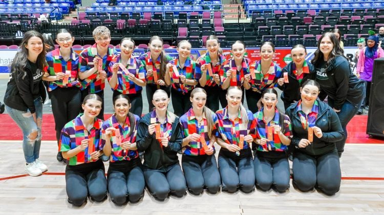 Freeland HS and MS pompon teams compete at MidAmerican Pompon Competition: High Kick