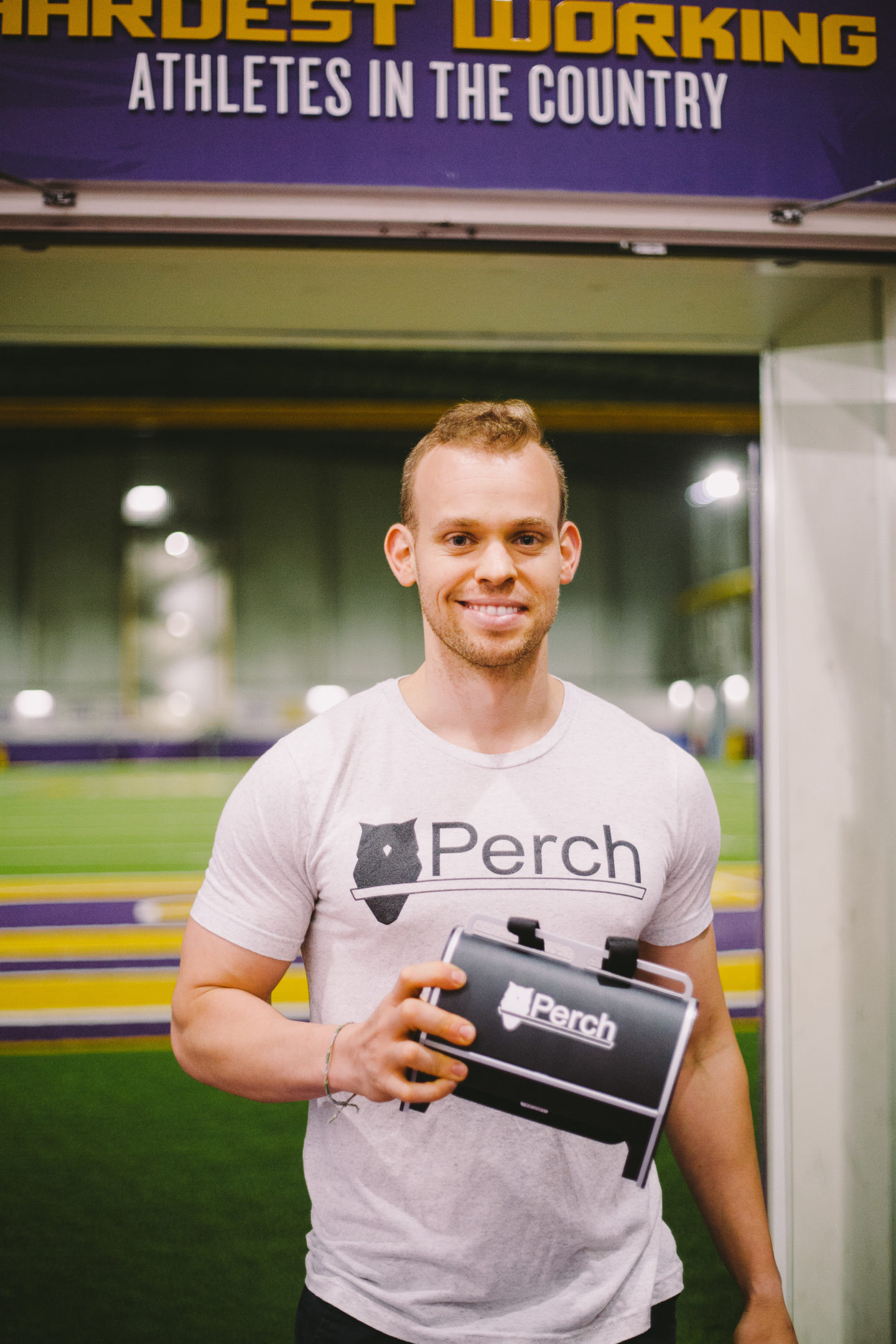 Jacob Rothman at LSU with Perch.