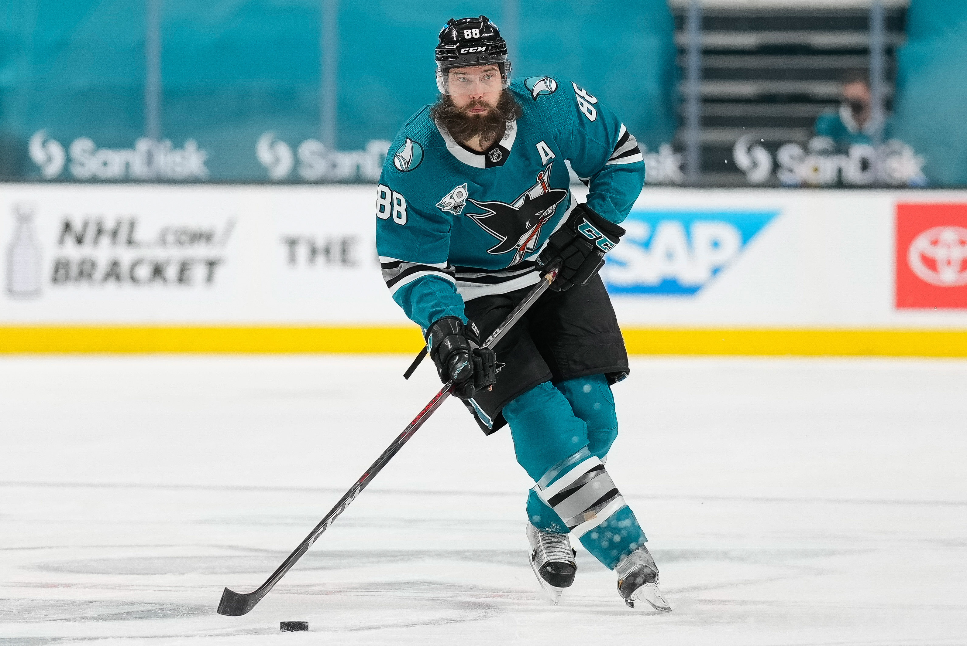 San Jose Sharks defenseman Brent Burns.