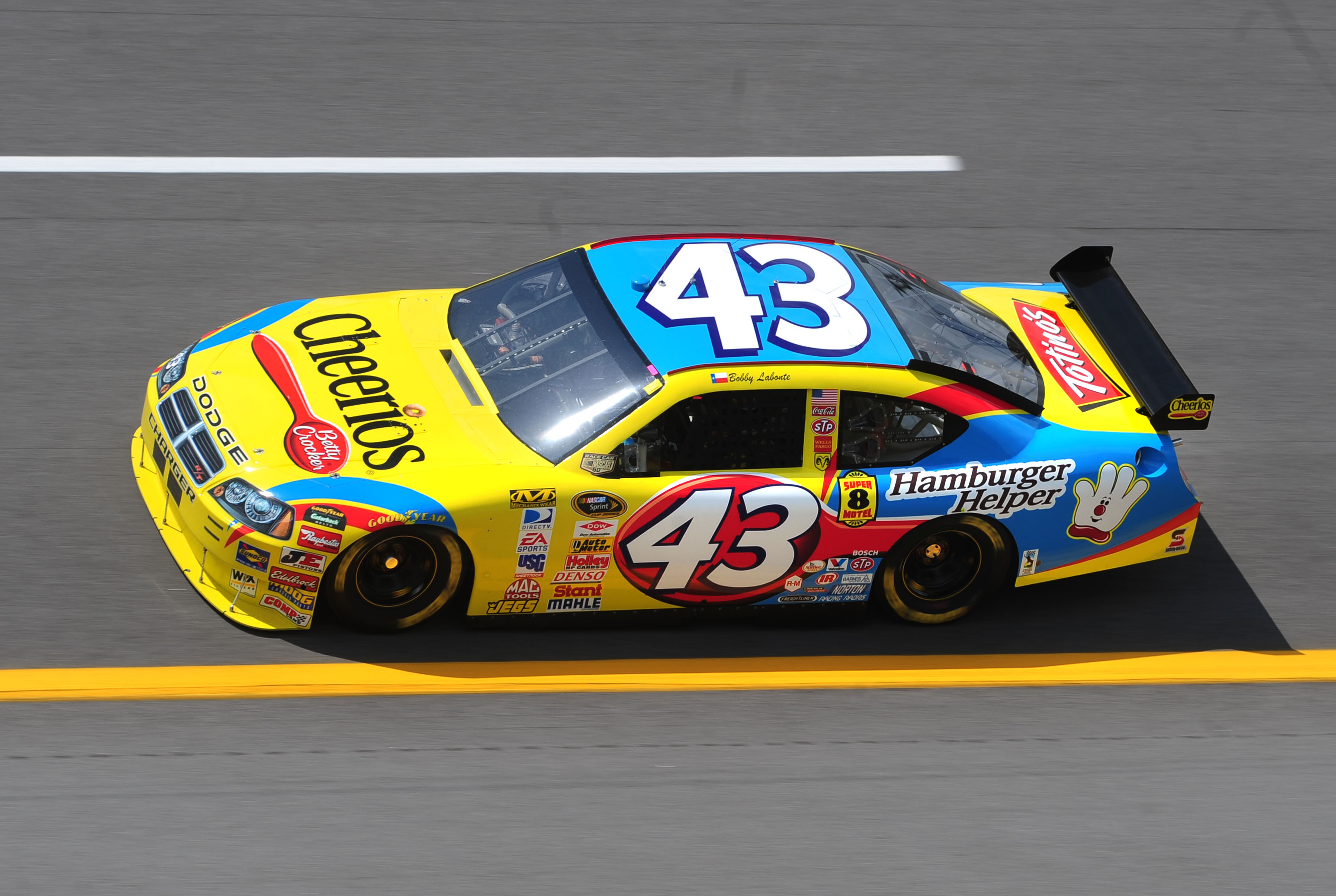 NASCAR Sprint Cup Series driver Bobby Labonte during practice for the Aarons 499 at Talladega Superspeedway.