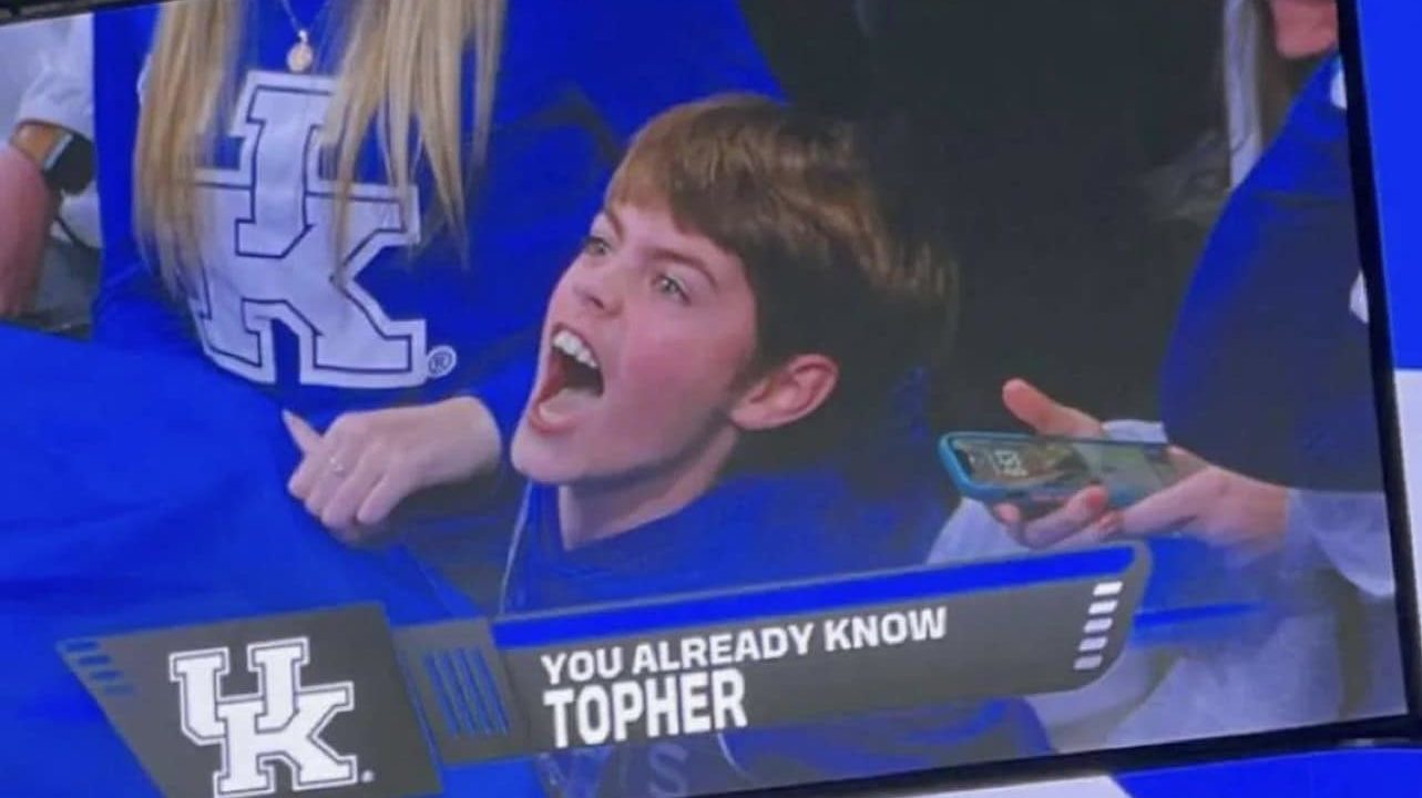 TikTok’s Topher goes viral as guest at Kentucky MBB game