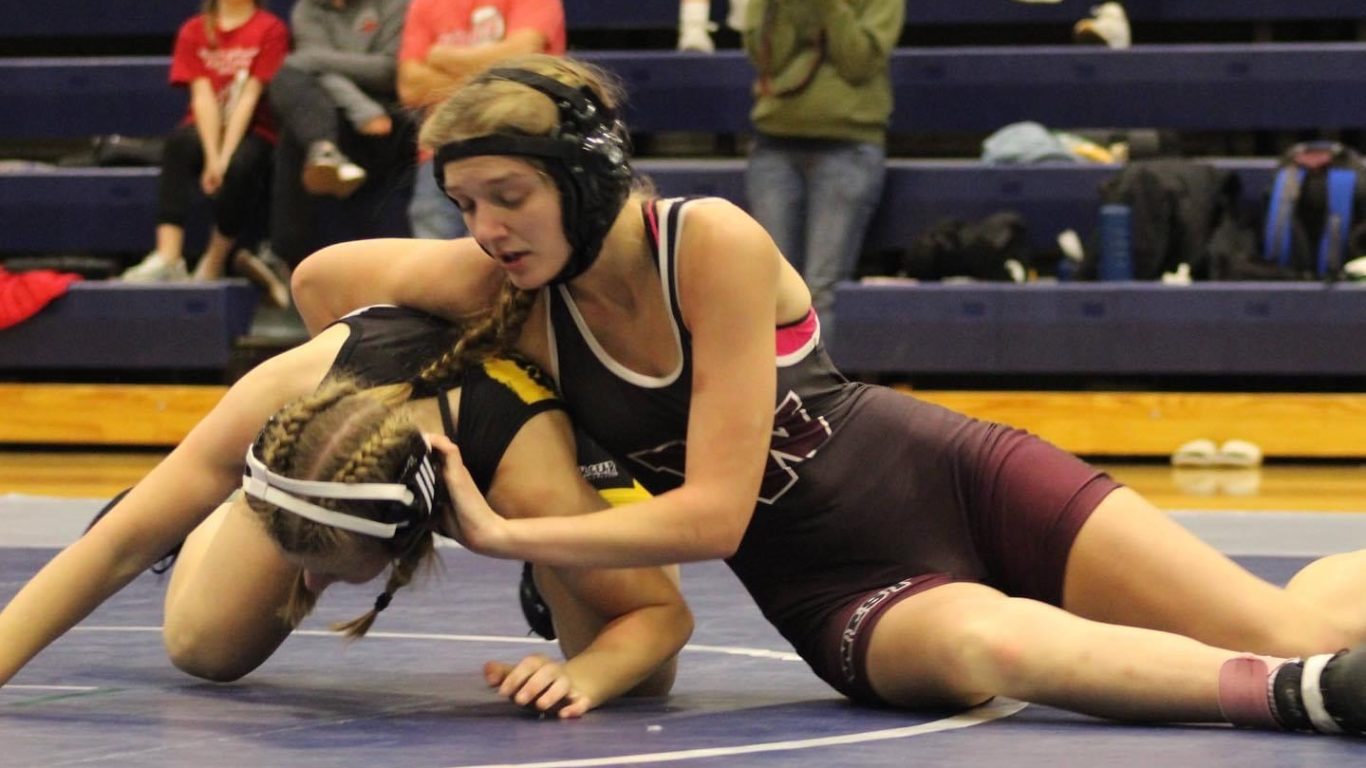 Waterloo West girls wrestling having successful inaugural season - BVM ...