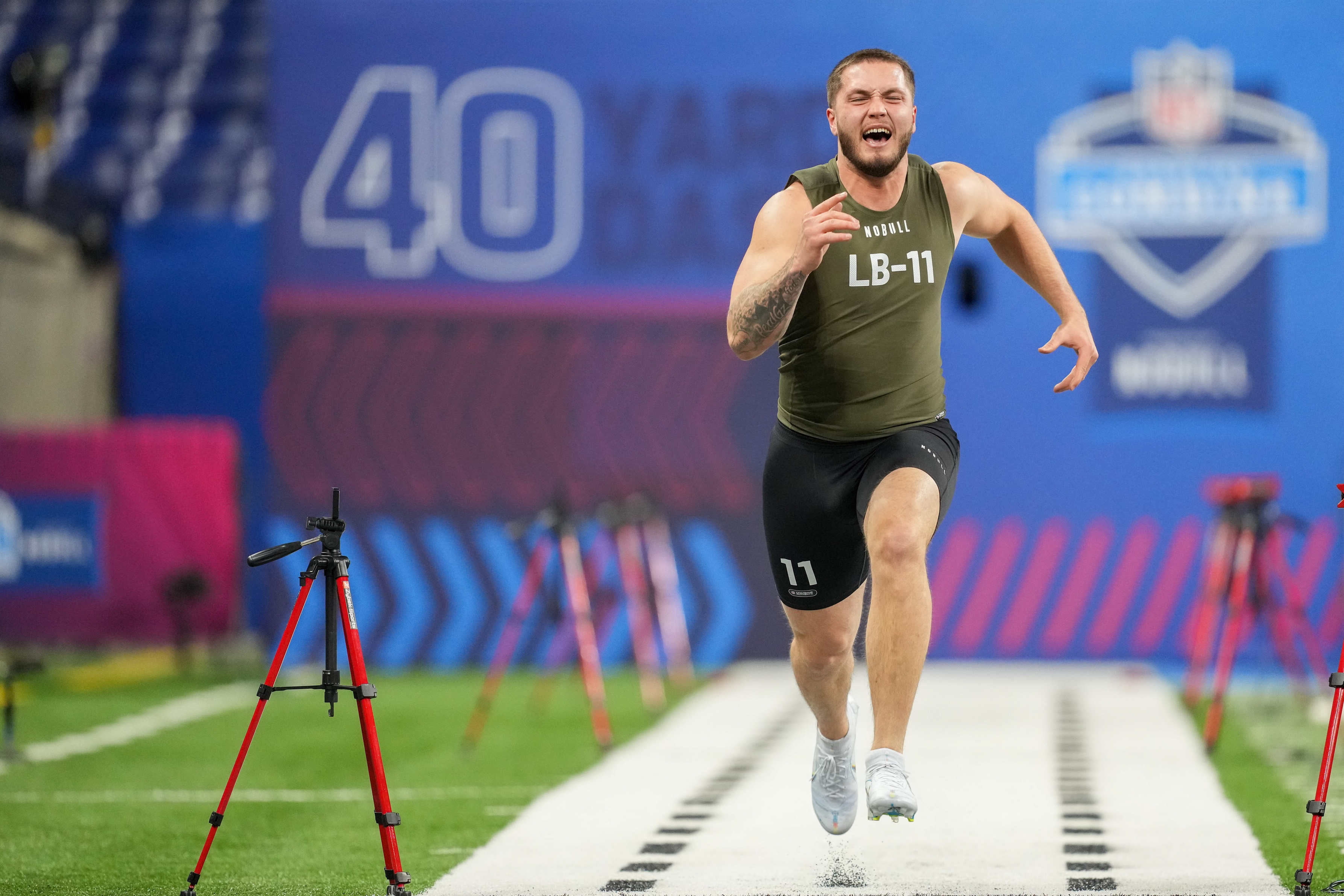 Nick Herbig University of Wisconsin Badgers linebacker NFL Combine