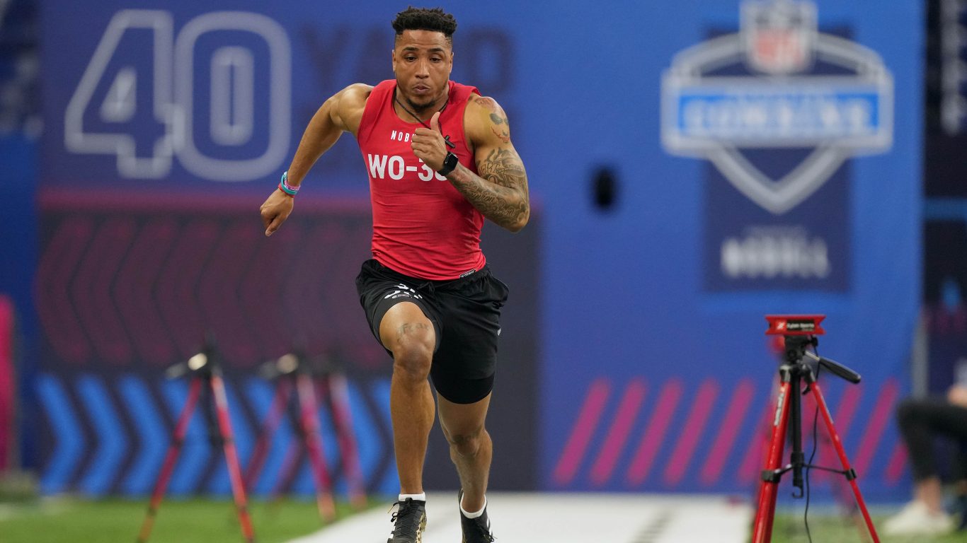 Top 10 fastest 40yard dash times at 2023 NFL combine