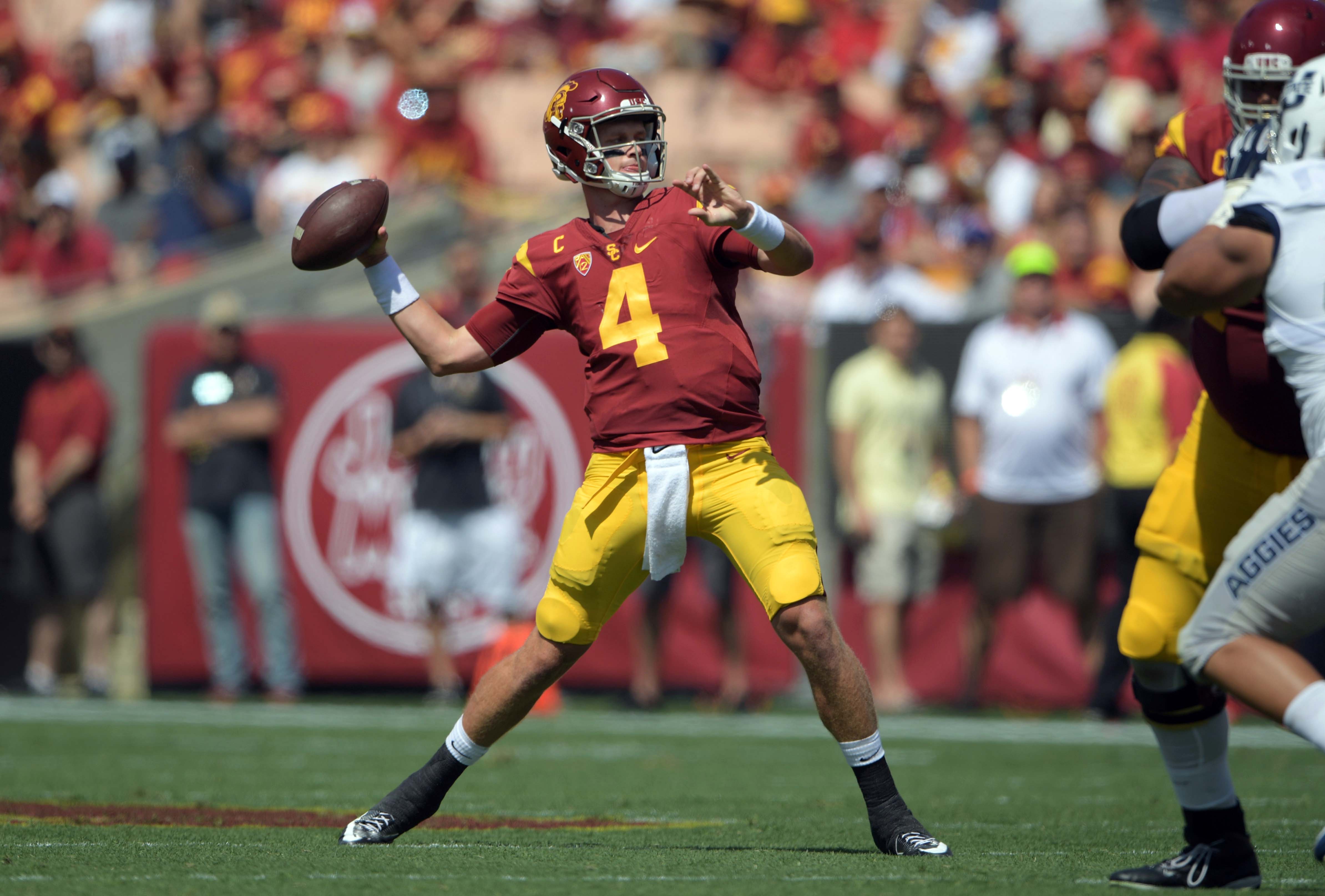 QB max browne USC trojans pitt Pac-12 