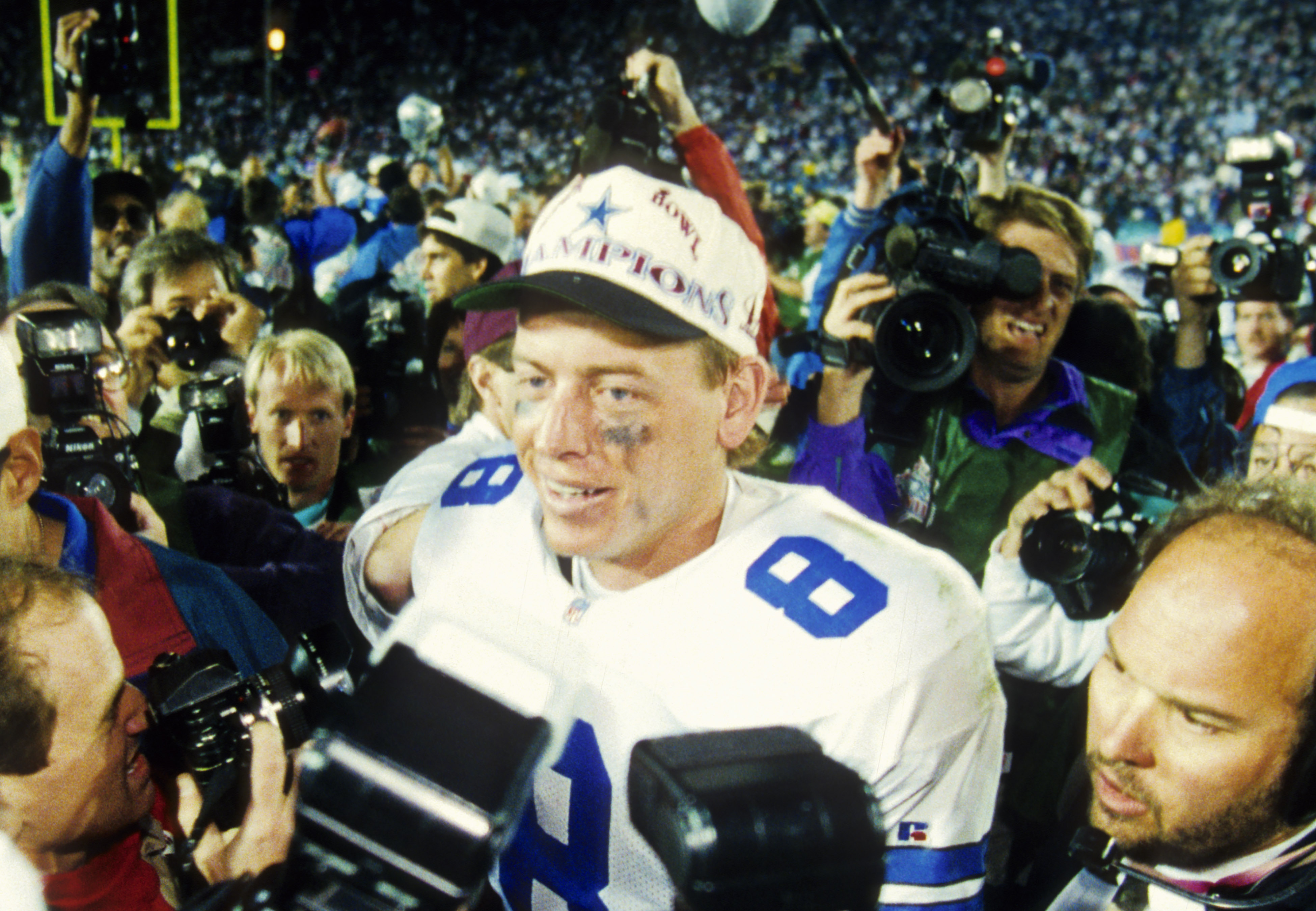 Troy Aikman Dallas Cowboys quarterback Super Bowl XXVII