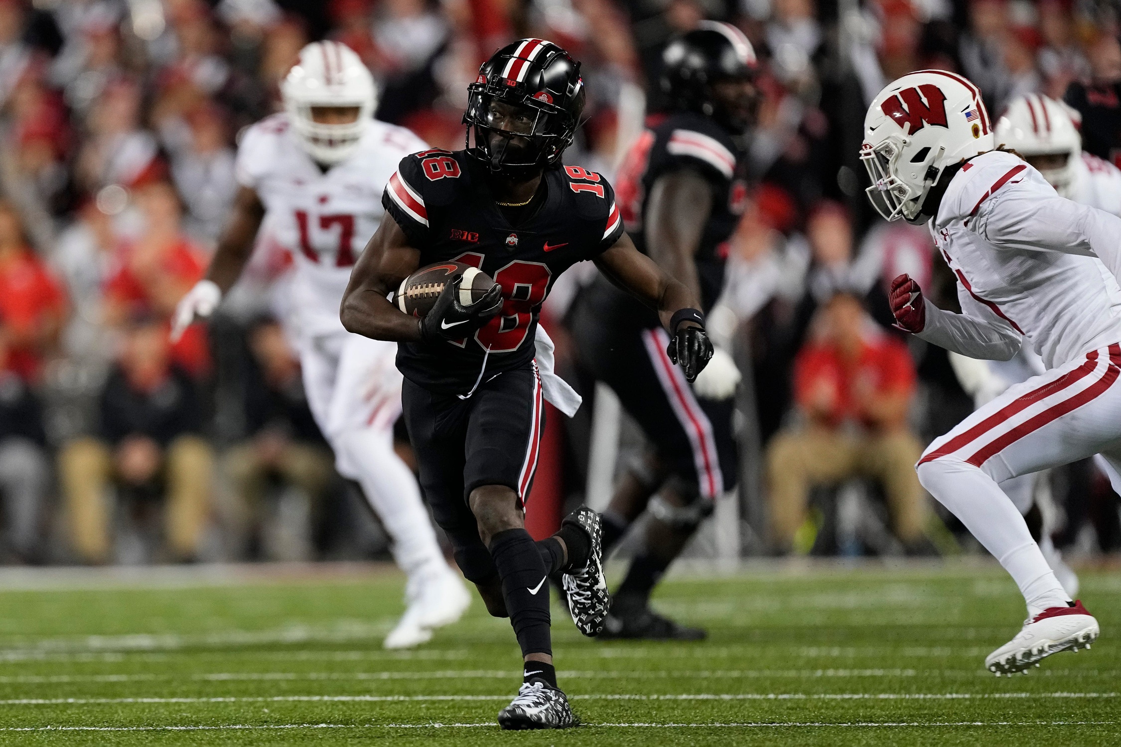 Marvin Harrison Jr. Ohio State Buckeyes Wisconsin Badgers Big Ten NCAA college football Week 9 top matchups