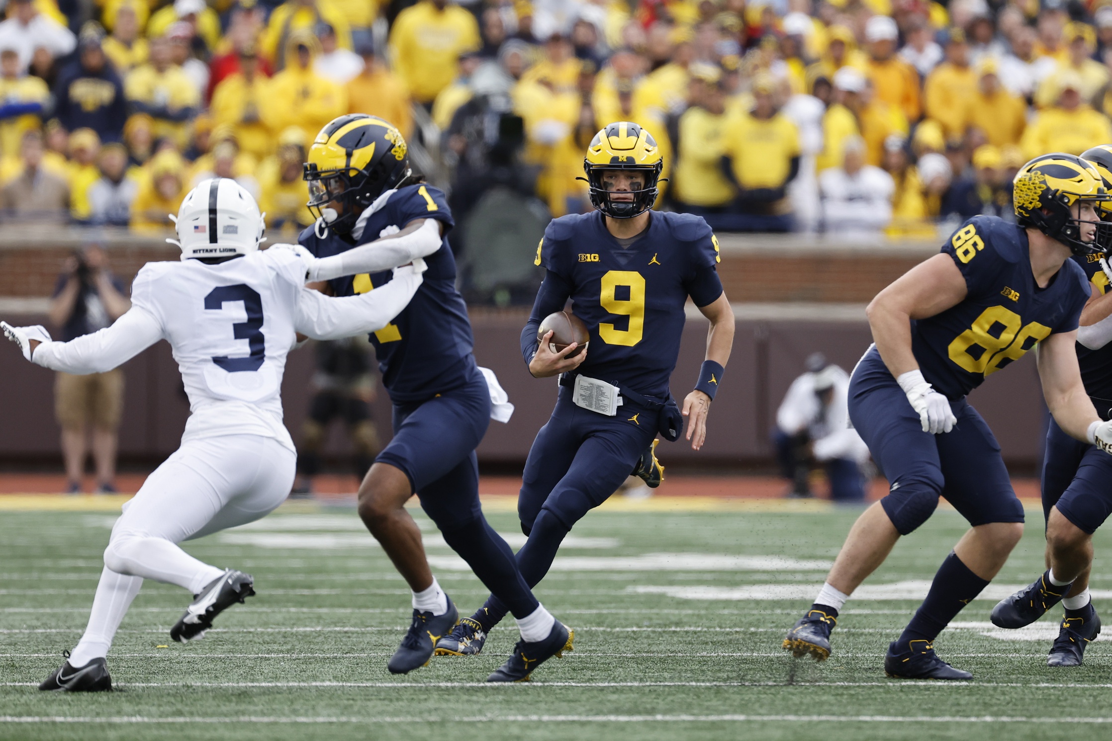 J.J. McCarthy Michigan Wolverines Penn State Nittany Lions Big Ten 2023 NCAA college football Week 11 top matchups