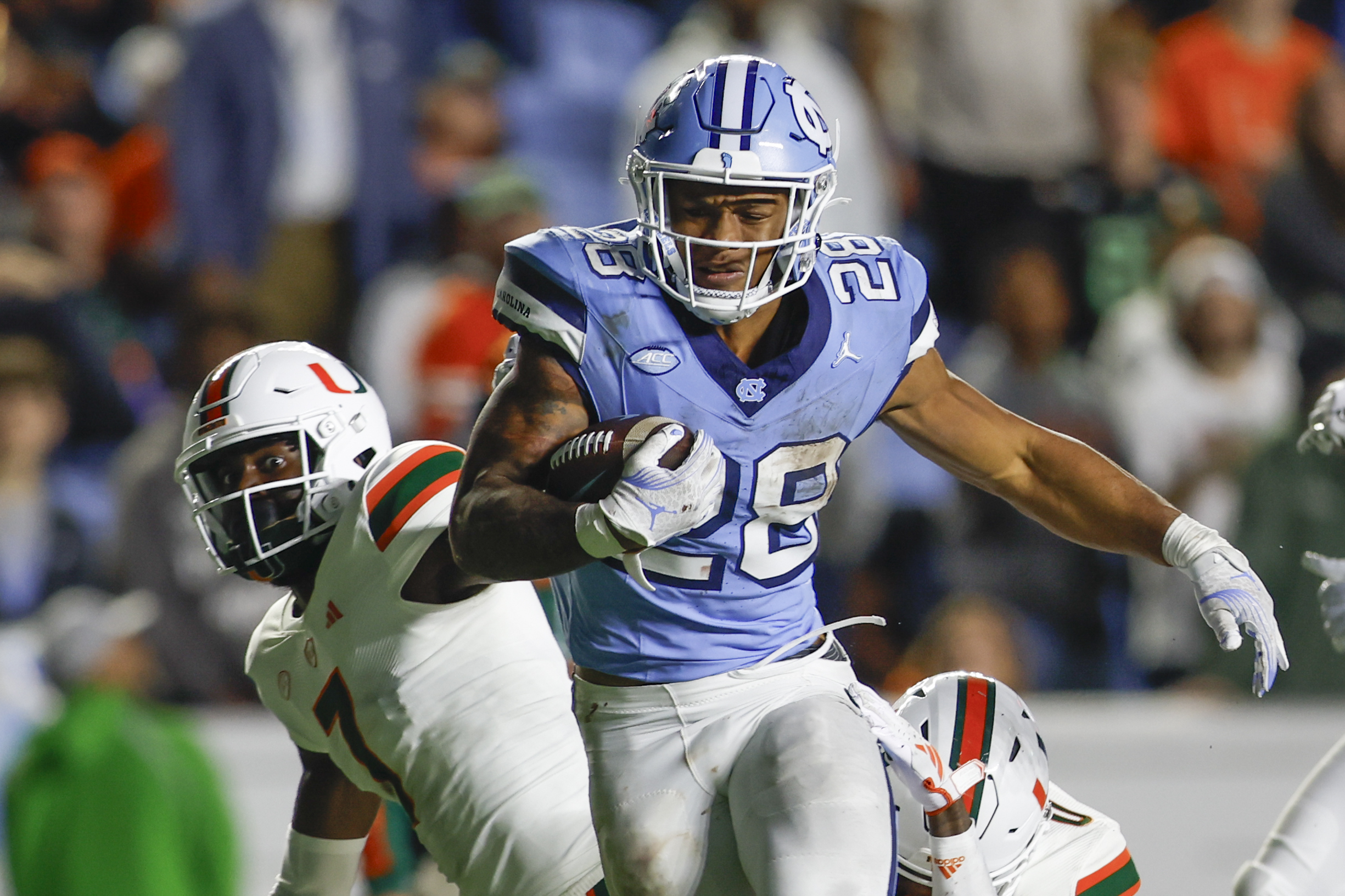 Omarion Hampton North Carolina Tar Heels NCAA college football 2024 Heisman Trophy favorites