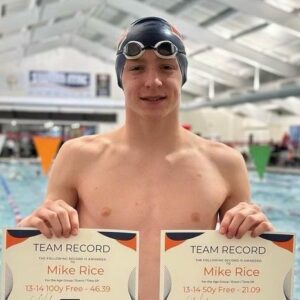 Q&A with Marvin Ridge swimmer Mike Rice
