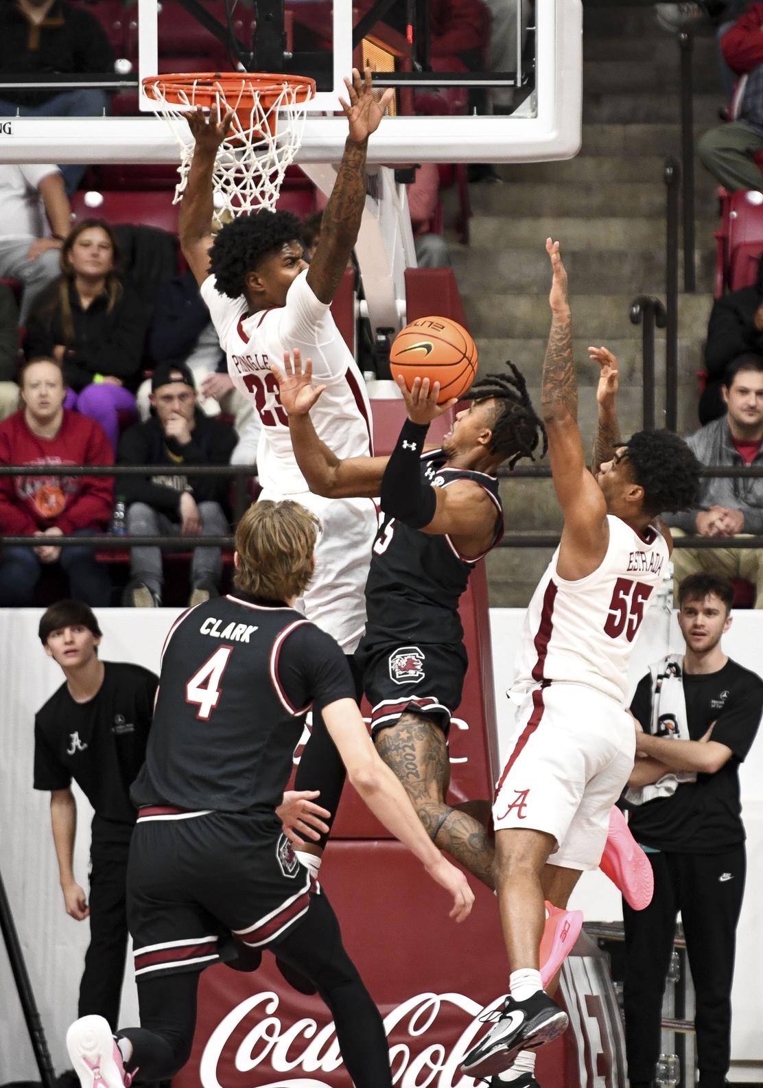 Nick Pringle Alabama Crimson Tide 2024 NCAA men's college basketball transfer portal landing spots South Carolina Gamecocks