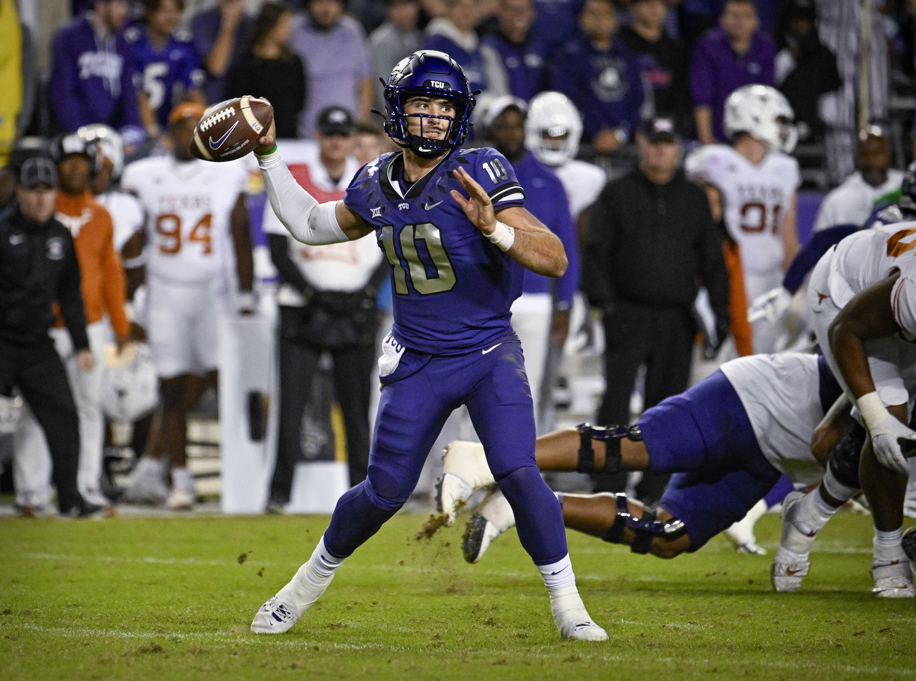 Josh Hoover TCU Horned Frogs 2024 NCAA college football season Big 12 quarterback rankings