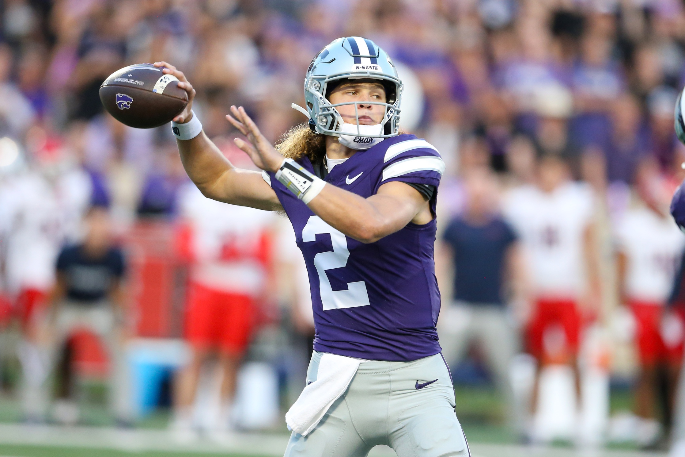 Avery Johnson Kansas State Wildcats BYU Cougars 2024 NCAA college football season Week 4 top matchups