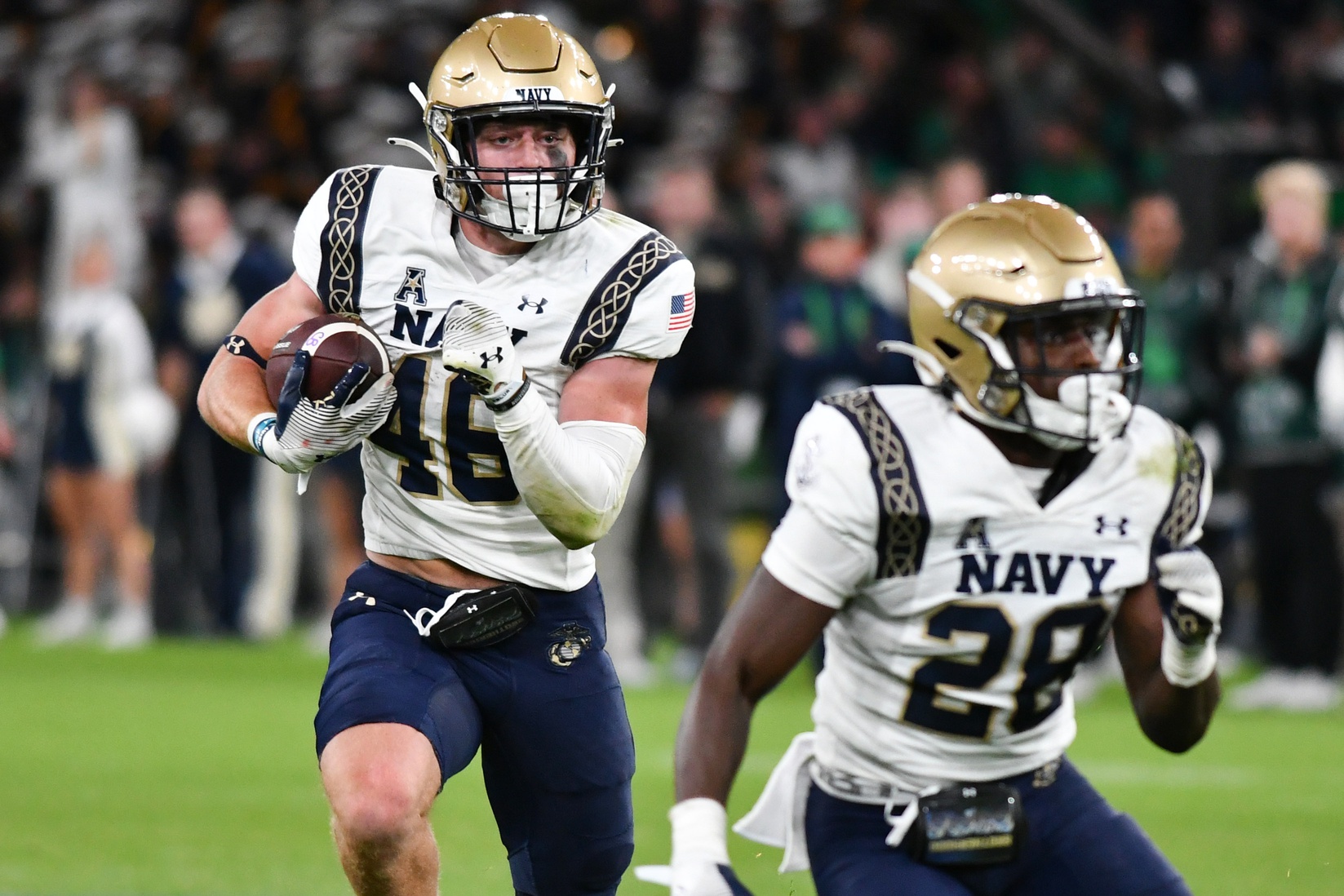 Alex Tecza Navy Midshipmen Notre Dame Fighting Irish 2024 NCAA college football season Week 9 top matchups