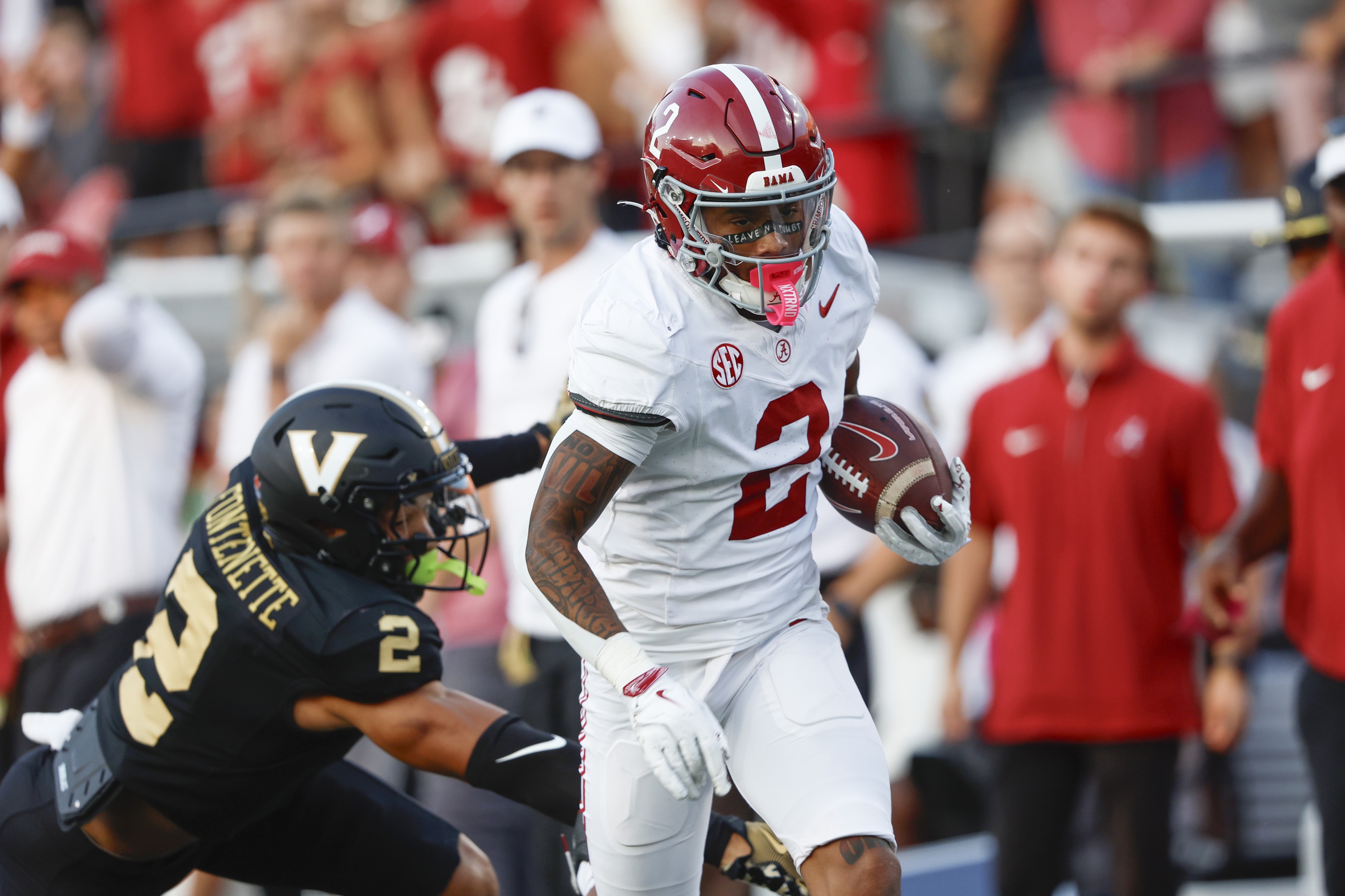 Ryan Williams Alabama Crimson Tide 2024 NCAA college football season top wide receivers Biletnikoff Award