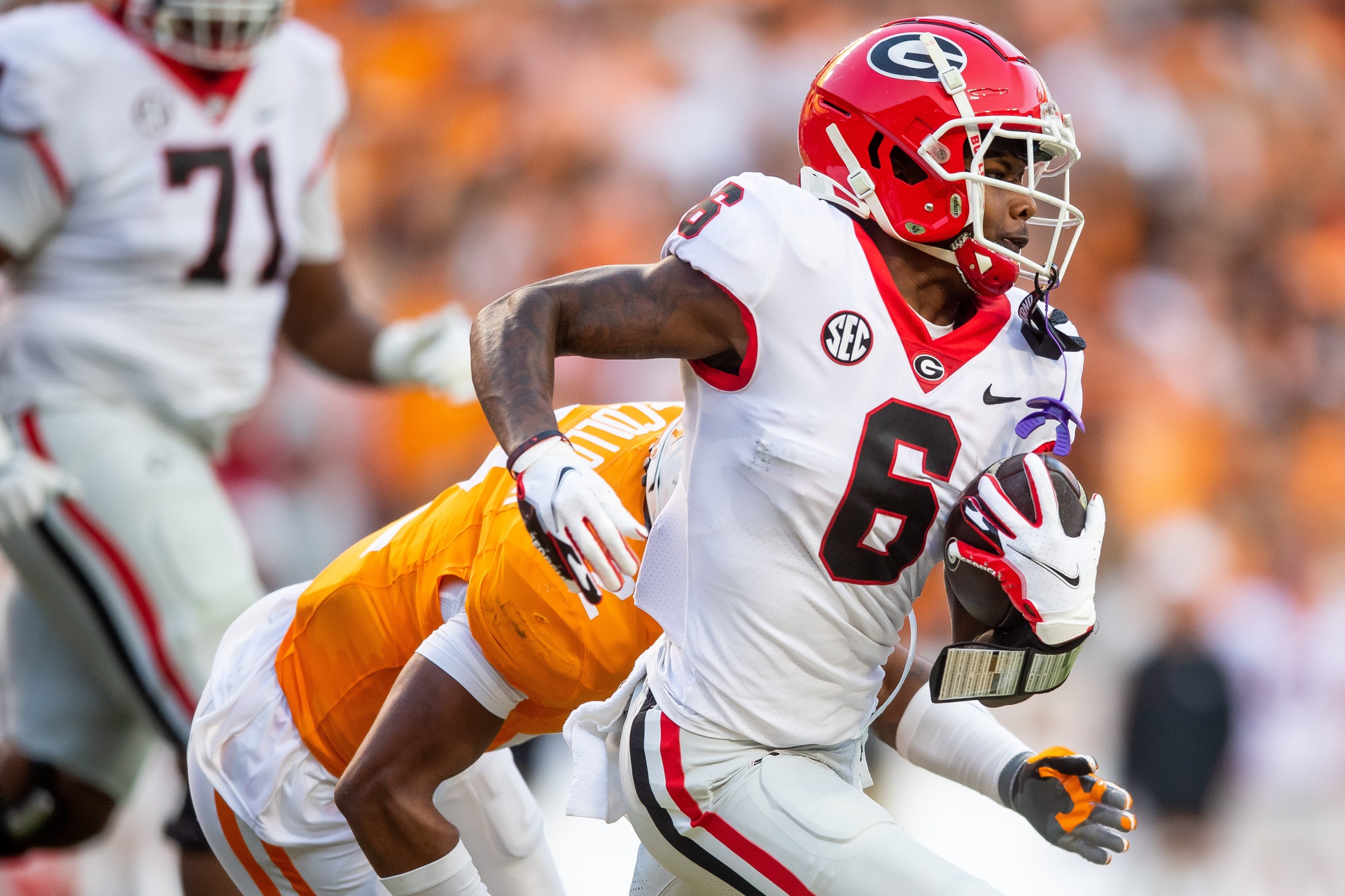 Dominic Lovett Georgia Bulldogs Tennessee Volunteers 2024 NCAA college football season Week 12 top matchups