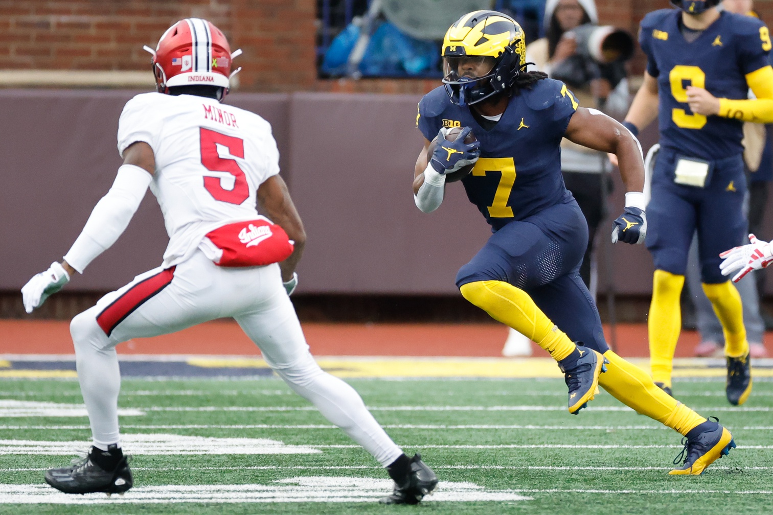 Donovan Edwards Michigan Wolverines Indiana Hoosiers 2024 NCAA college football season Week 11 top matchups