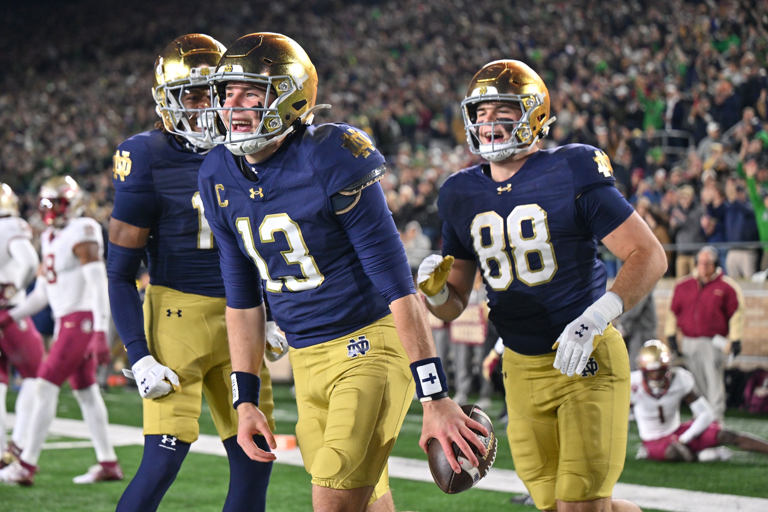 Riley Leonard Notre Dame Fighting Irish Virginia Cavaliers 2024 NCAA college football season Week 12 top matchups