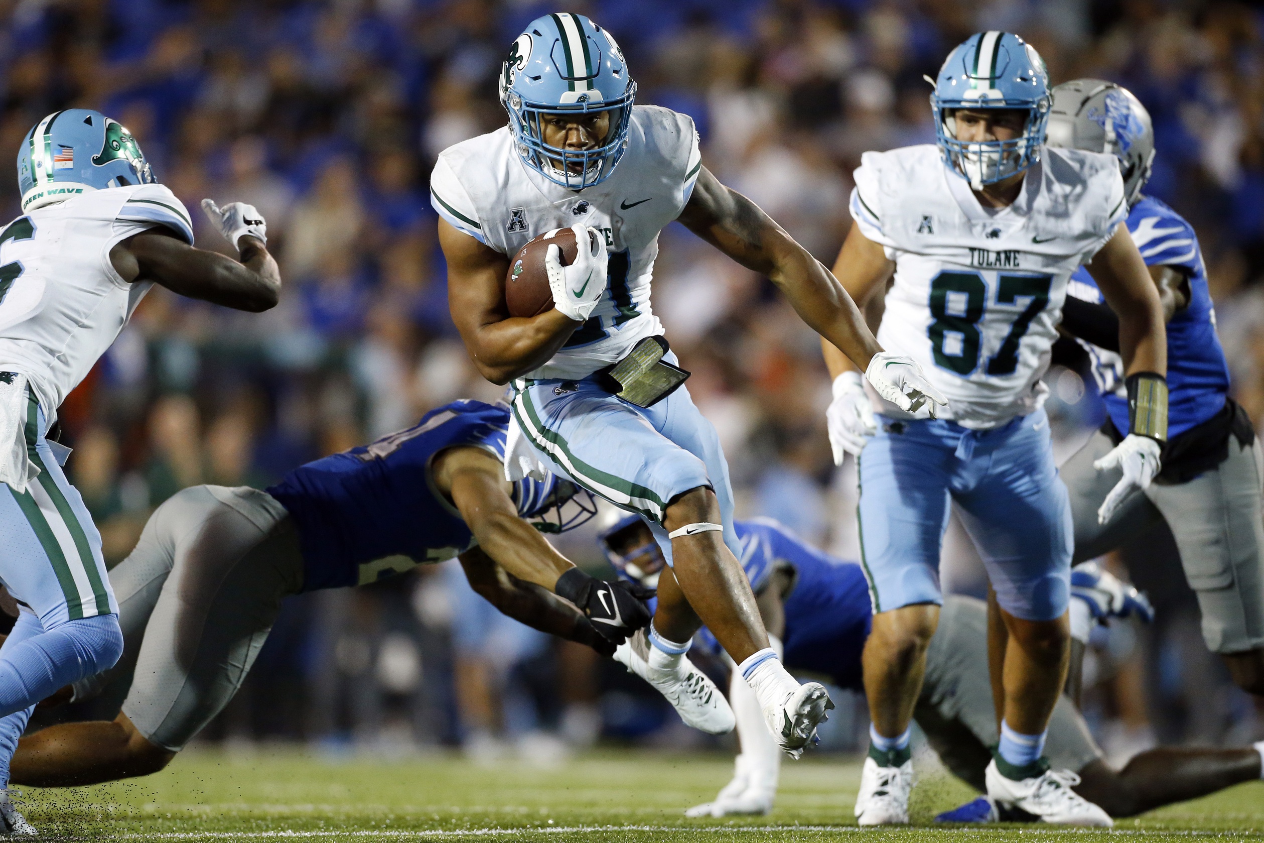 Makhi Hughes Tulane Green Wave NCAA college football transfer portal landing spots South Carolina Gamecocks