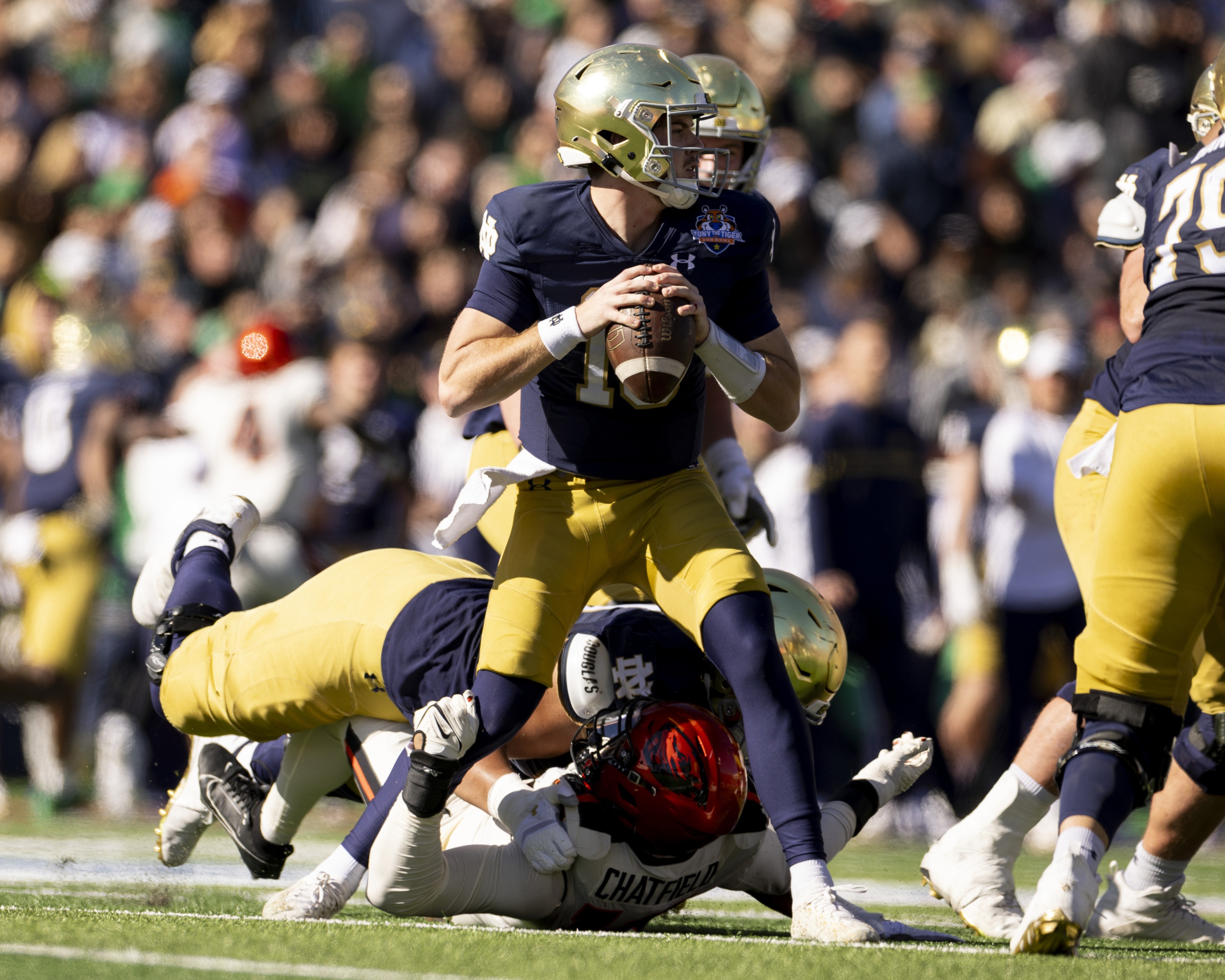 Steve Angeli Notre Dame Fighting Irish quarterback options 2025 NCAA college football season