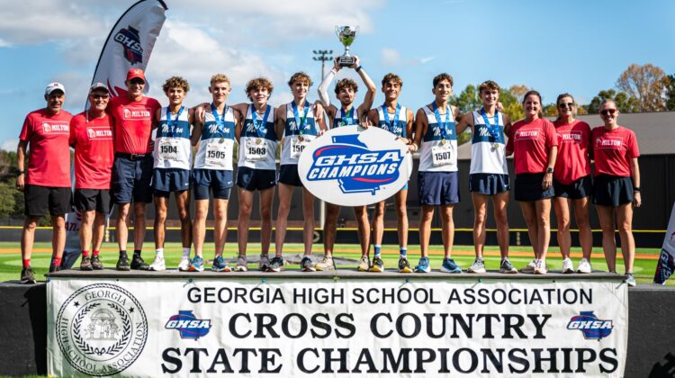Milton Eagles boys XC team runs to the top as state champions