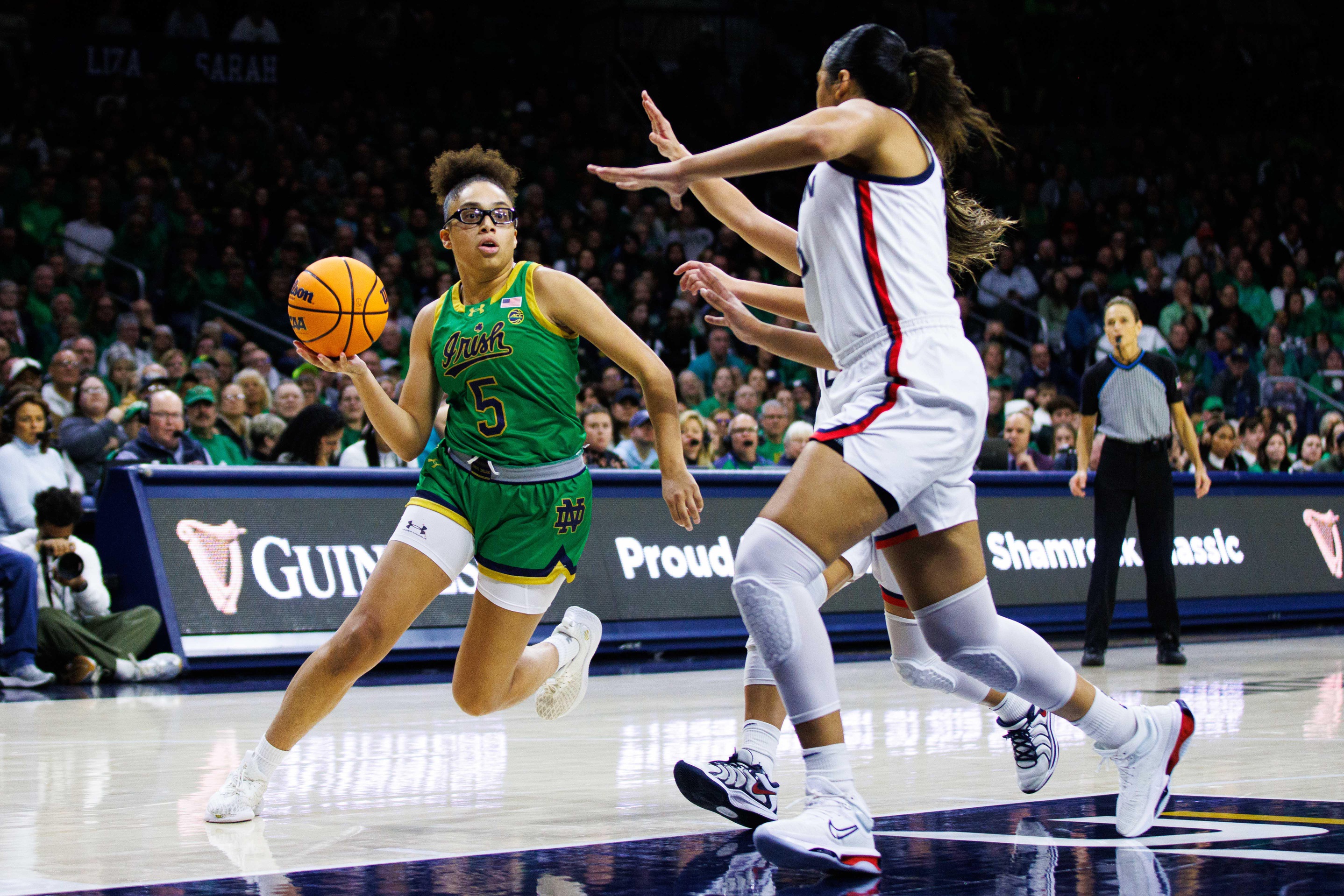 Olivia Miles Notre Dame Fighting Irish NCAA women's college basketball transfer portal landing spots UConn Huskies