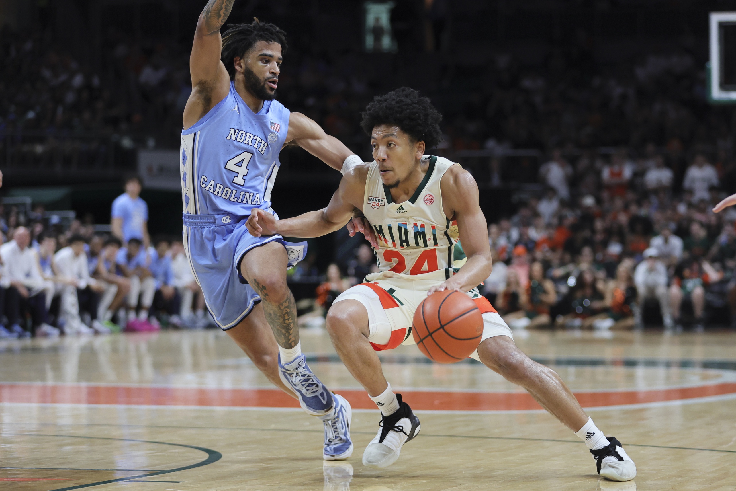 Nijel Pack Miami Hurricanes NCAA men's college basketball transfer portal landing spots North Carolina Tar Heels