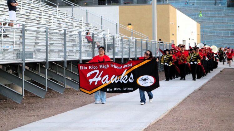 Rio Rico Hawks football celebrates Homecoming victory